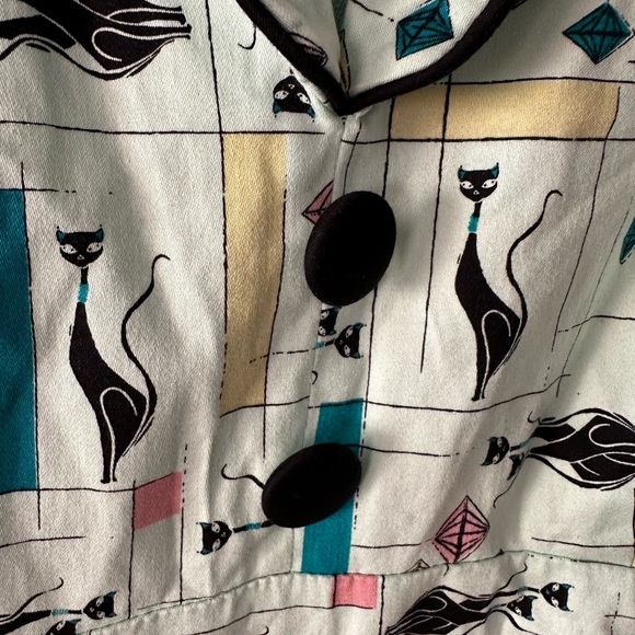 Mid-Century Cats Wiggle Dress - Picture 2 of 3